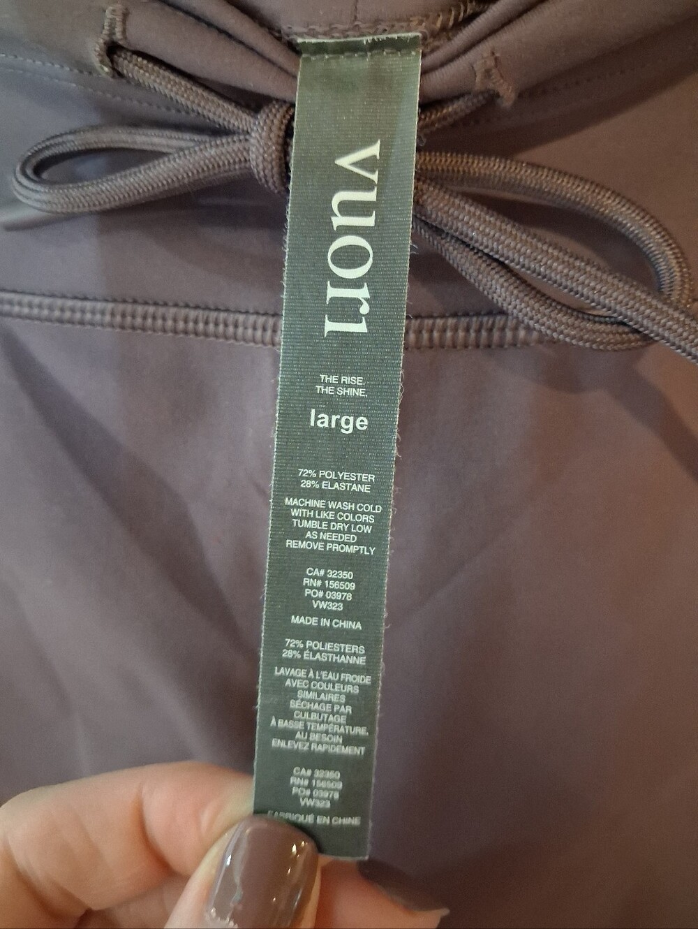 Vuori Daily Legging Smoked Plum L - Picture 4 of 6